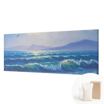 Papier peint photo grand format pour le mur vagues de la mer