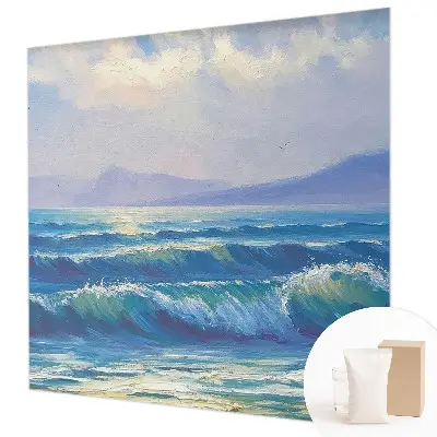 Papier peint photo grand format pour le mur vagues de la mer