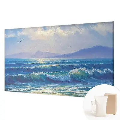 Papier peint photo grand format pour le mur vagues de la mer