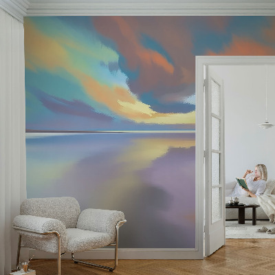 Papier peint panoramique salon Dúhový západ slnka