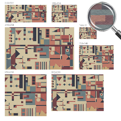 Papier peint panoramique tendance Abstraktná kompozícia