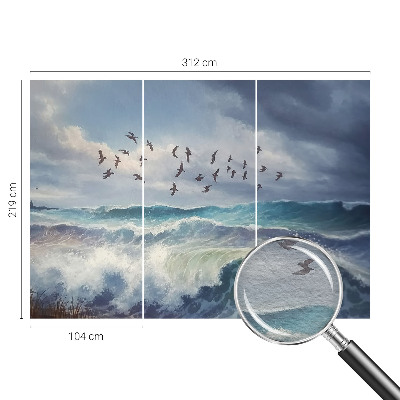 Papier peint panoramique haut de gamme Morské vlny