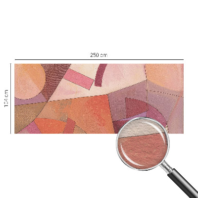 Papier peint panoramique facile à poser Farebné formy