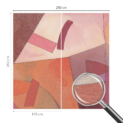 Papier peint panoramique facile à poser Farebné formy