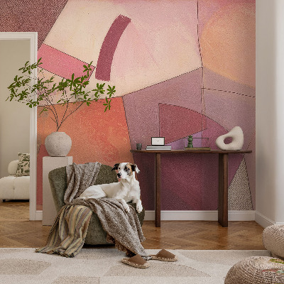 Papier peint panoramique facile à poser Farebné formy