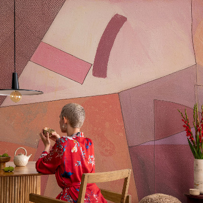 Papier peint panoramique facile à poser Farebné formy