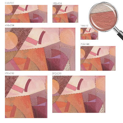 Papier peint panoramique facile à poser Farebné formy