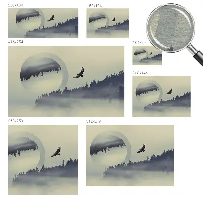 Papier peint intissé paysage forestier