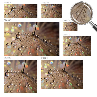 Papier peint panoramique intissé moderne Perlové kvapky