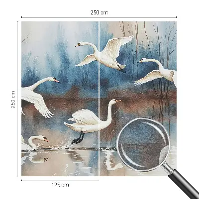 Papier peint photographique sur tissu non tissé Oiseaux en vol