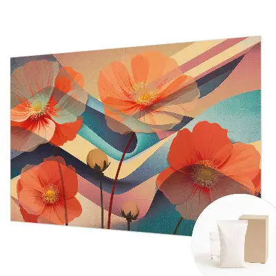 Papier peint photo grand format pour le mur Fleurs des sens