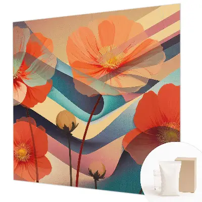 Papier peint photo grand format pour le mur Fleurs des sens