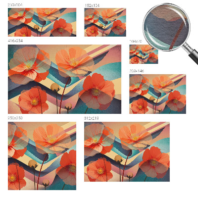 Papier peint panoramique sur mesure avec le motif 
