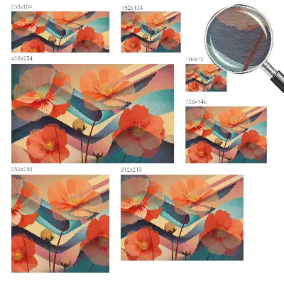 Papier peint photo grand format pour le mur Fleurs des sens