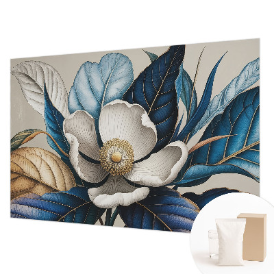 Papier peint panoramique chambre avec un motif floral élégant