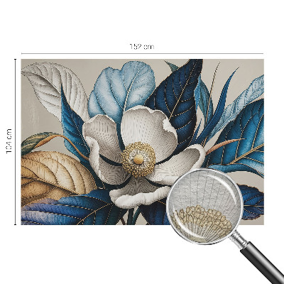 Papier peint panoramique chambre avec un motif floral élégant