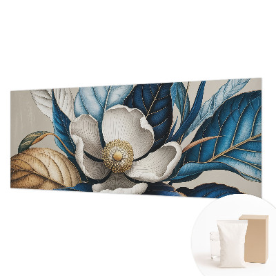 Papier peint panoramique chambre avec un motif floral élégant
