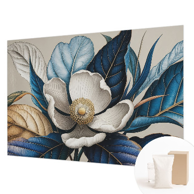 Papier peint panoramique chambre avec un motif floral élégant