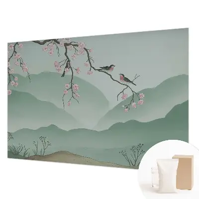 Papier peint photo sur tissu non tissé sérénade japonaise