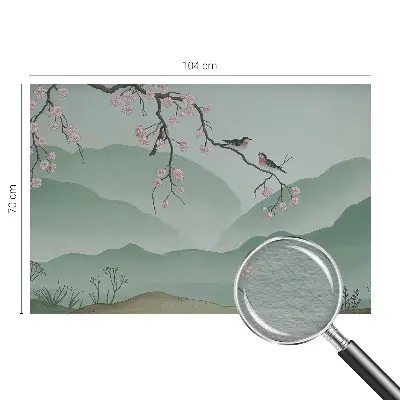 Papier peint photo sur tissu non tissé sérénade japonaise