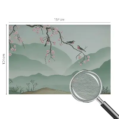 Papier peint photo sur tissu non tissé sérénade japonaise