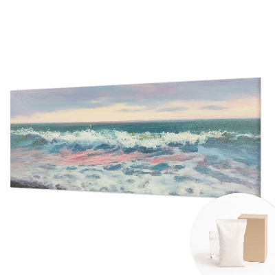 Papier peint panoramique chambre adulte avec un motif de paysage marin