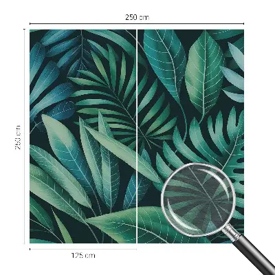 Papier peint intissé imprimé feuilles tropicales