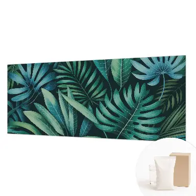Papier peint intissé imprimé feuilles tropicales