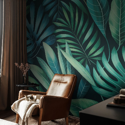 Papier peint panoramique moderne Tropické listy
