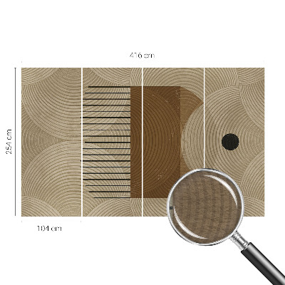 Papier peint panoramique enfant avec le motif Geometria Harmónie
