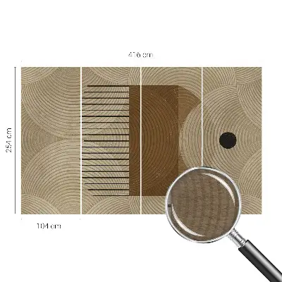 Papier peint photographique sur tissu non tissé Géométrie de l'harmonie