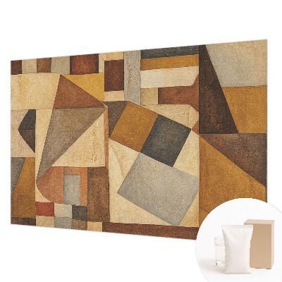 Papier peint panoramique de haute qualité avec un motif géométrique abstrait