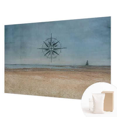Papier peint panoramique facile à poser avec un motif d'aventures maritimes