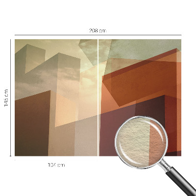 Papier peint panoramique intissé moderne Abstraktné tvary