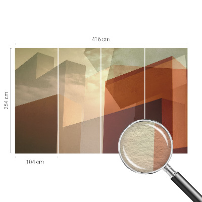 Papier peint panoramique intissé moderne Abstraktné tvary