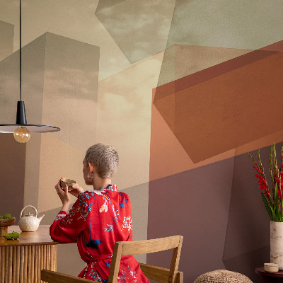 Papier peint panoramique intissé moderne Abstraktné tvary