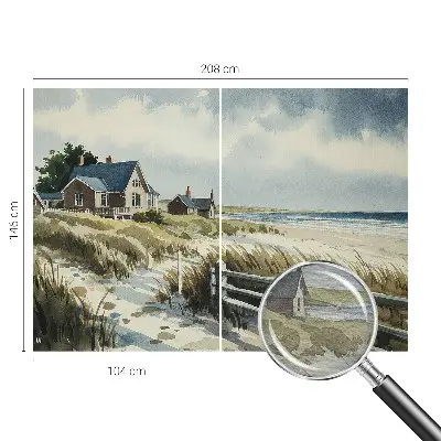 Papier peint photo grand format pour le mur dunes de plage
