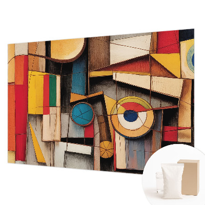 Papier peint panoramique avec des motifs géométriques