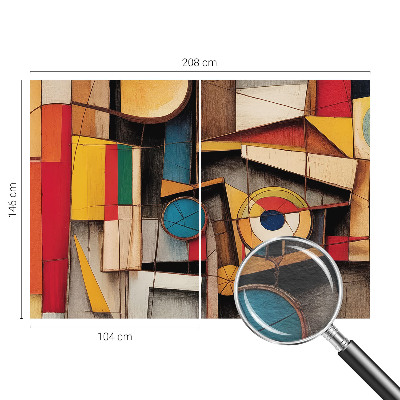 Papier peint panoramique avec des motifs géométriques