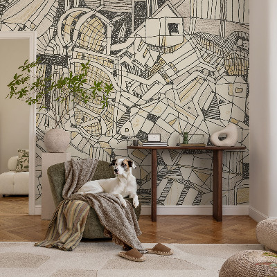 Papier peint panoramique intissé Geometrická abstrakcia