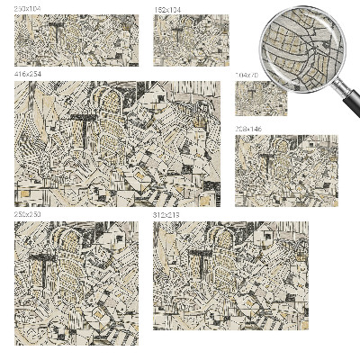 Papier peint panoramique intissé Geometrická abstrakcia