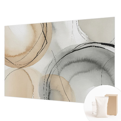Papier peint chambre moderne avec un motif géométrique harmonieux