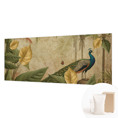 Papier peint panoramique sur mesure avec un motif d'oiseau exotique