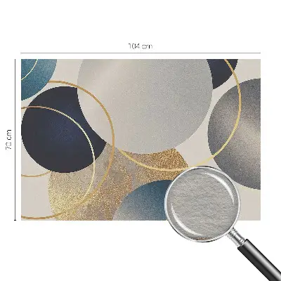 Papier peint photographique sur tissu non tissé Cercles créatifs