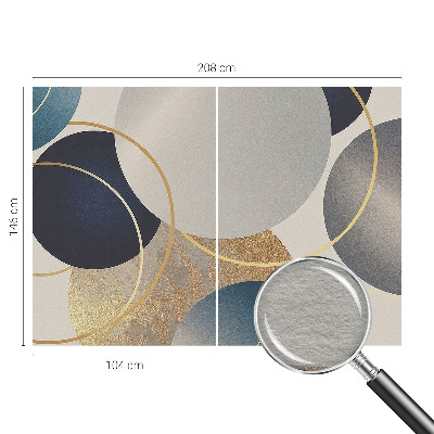 Papier peint panoramique chambre Kreatívne kruhy