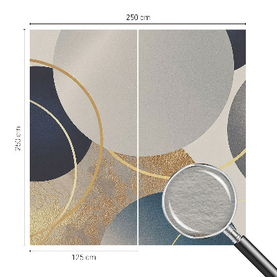 Papier peint panoramique chambre Kreatívne kruhy