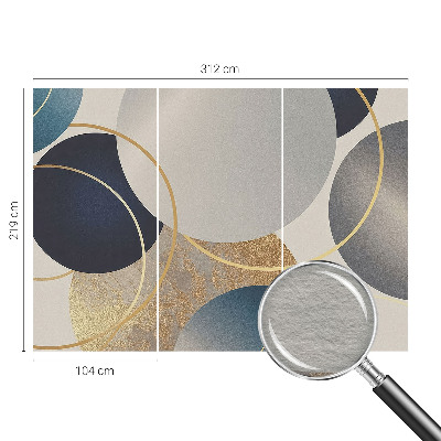 Papier peint panoramique chambre Kreatívne kruhy