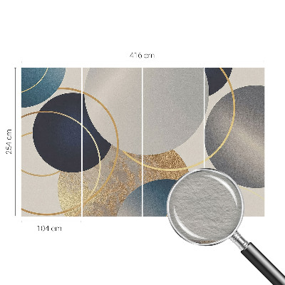 Papier peint panoramique chambre Kreatívne kruhy