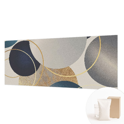 Papier peint panoramique chambre avec un motif de cercles créatifs