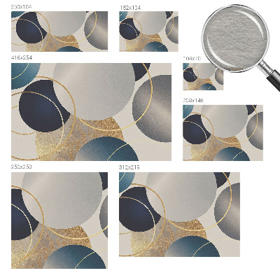 Papier peint panoramique chambre Kreatívne kruhy